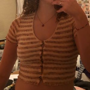 BDG Cropped multi color shirt